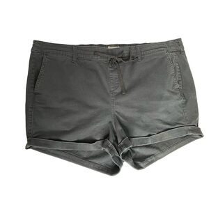Torrid Elastic Waist Rolled Hem Black Women's 3X 22-24‎